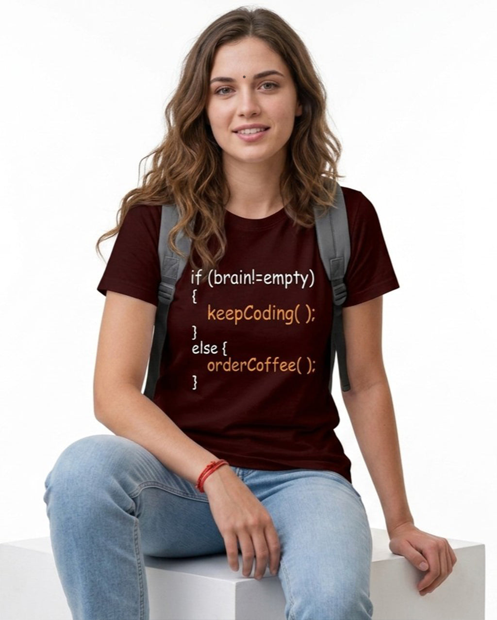 14 If Brain Empty Order Coffee | Men and Women Engineering | Printed T Shirt