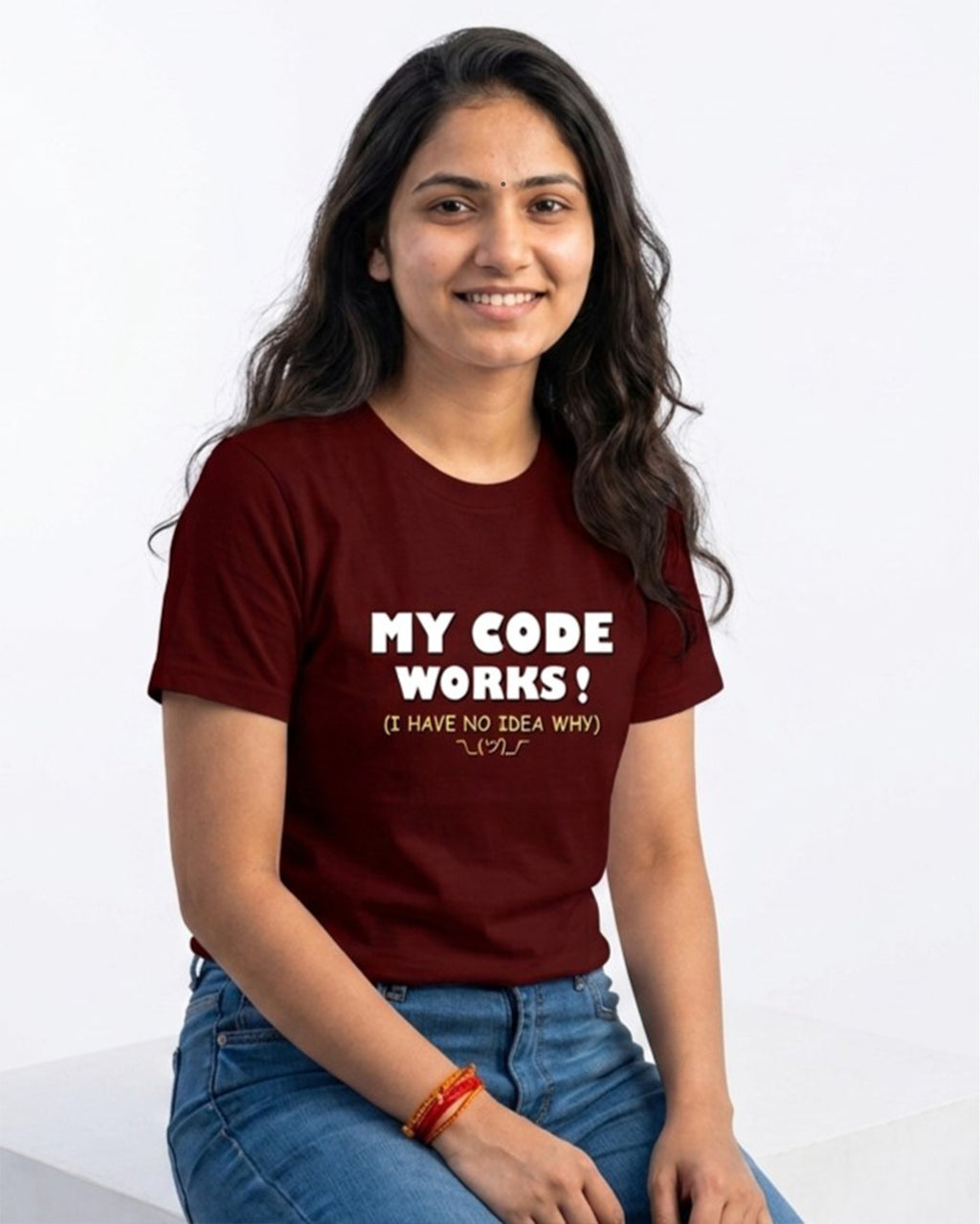 22 My Code Works I Have No Idea Why | Men and Women Engineering | Printed T Shirt
