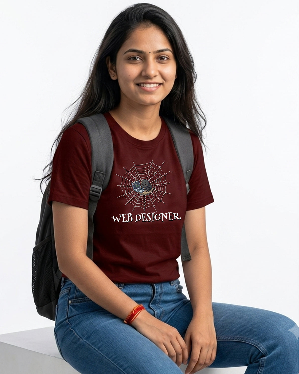 26 Web Designer Spider | Men and Women Engineering | Printed T Shirt