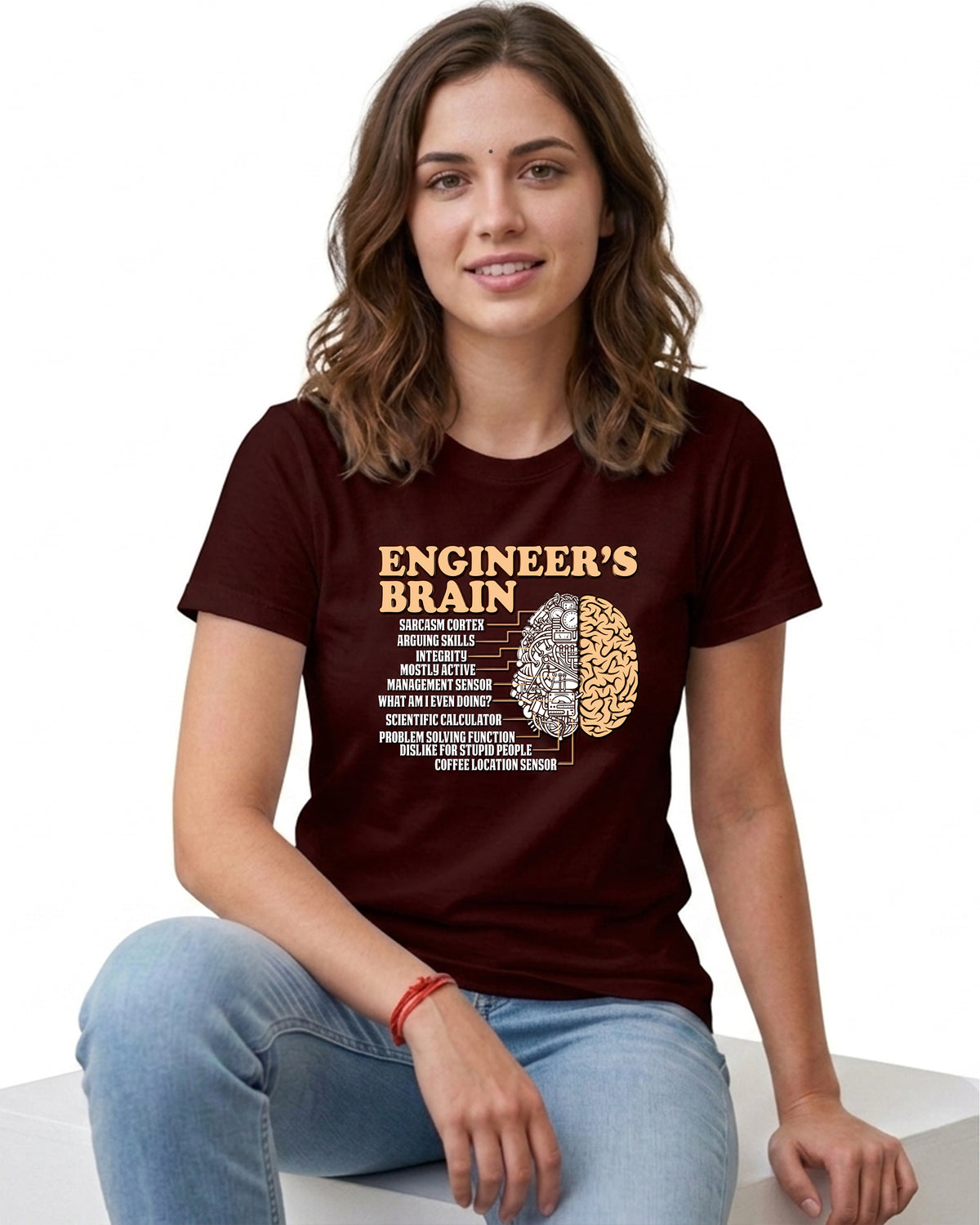 09 Engineer's Brain | Men and Women Engineering | Printed T Shirt