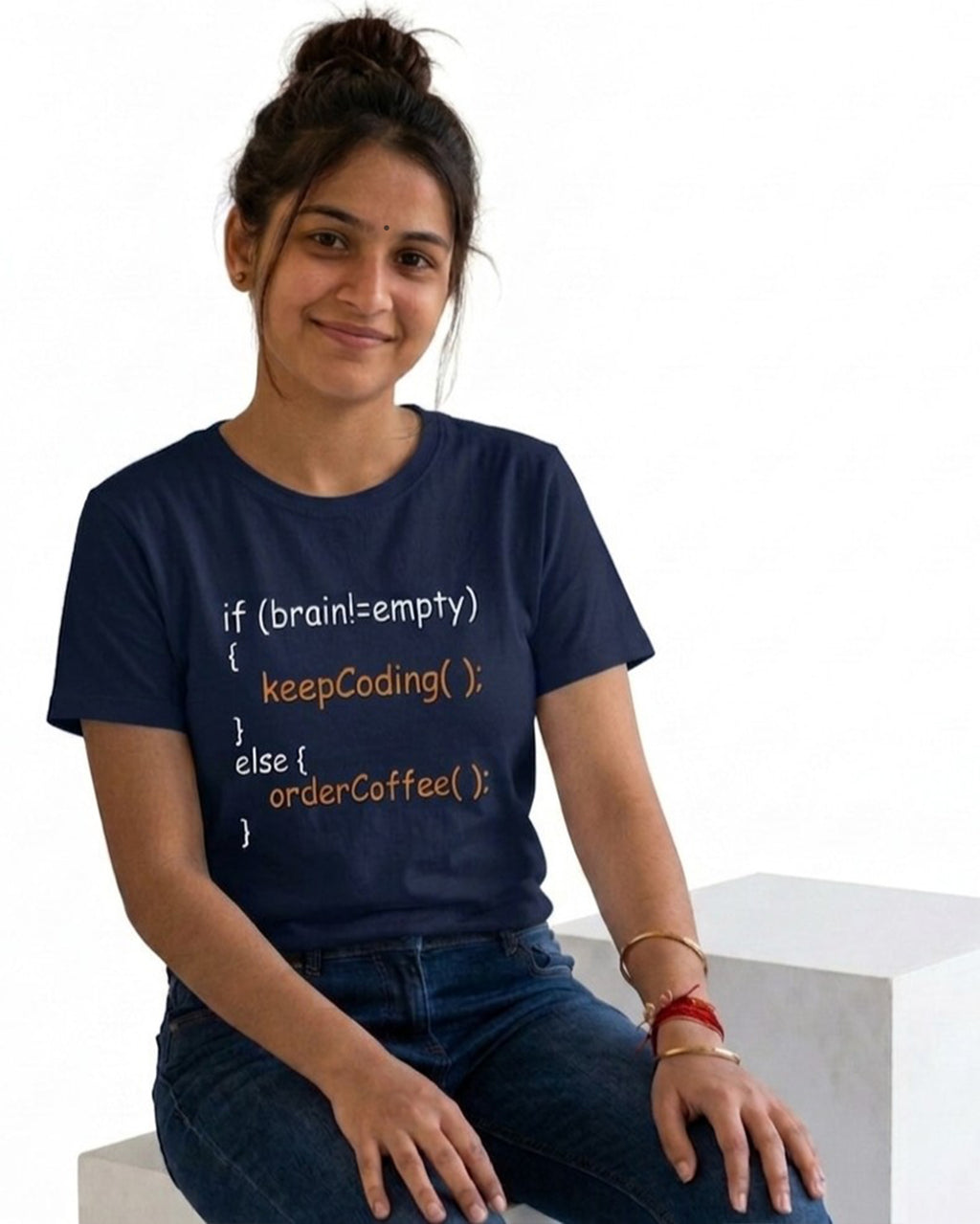 14 If Brain Empty Order Coffee | Men and Women Engineering | Printed T Shirt