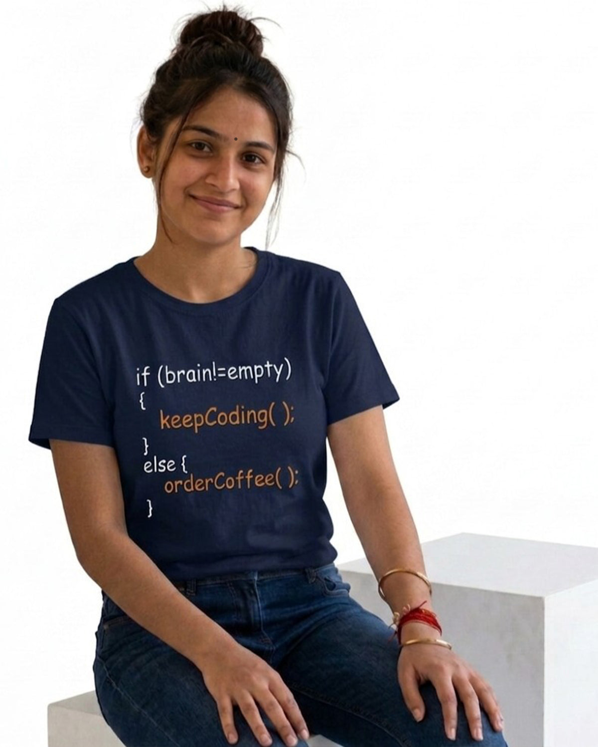 14 If Brain Empty Order Coffee | Men and Women Engineering | Printed T Shirt