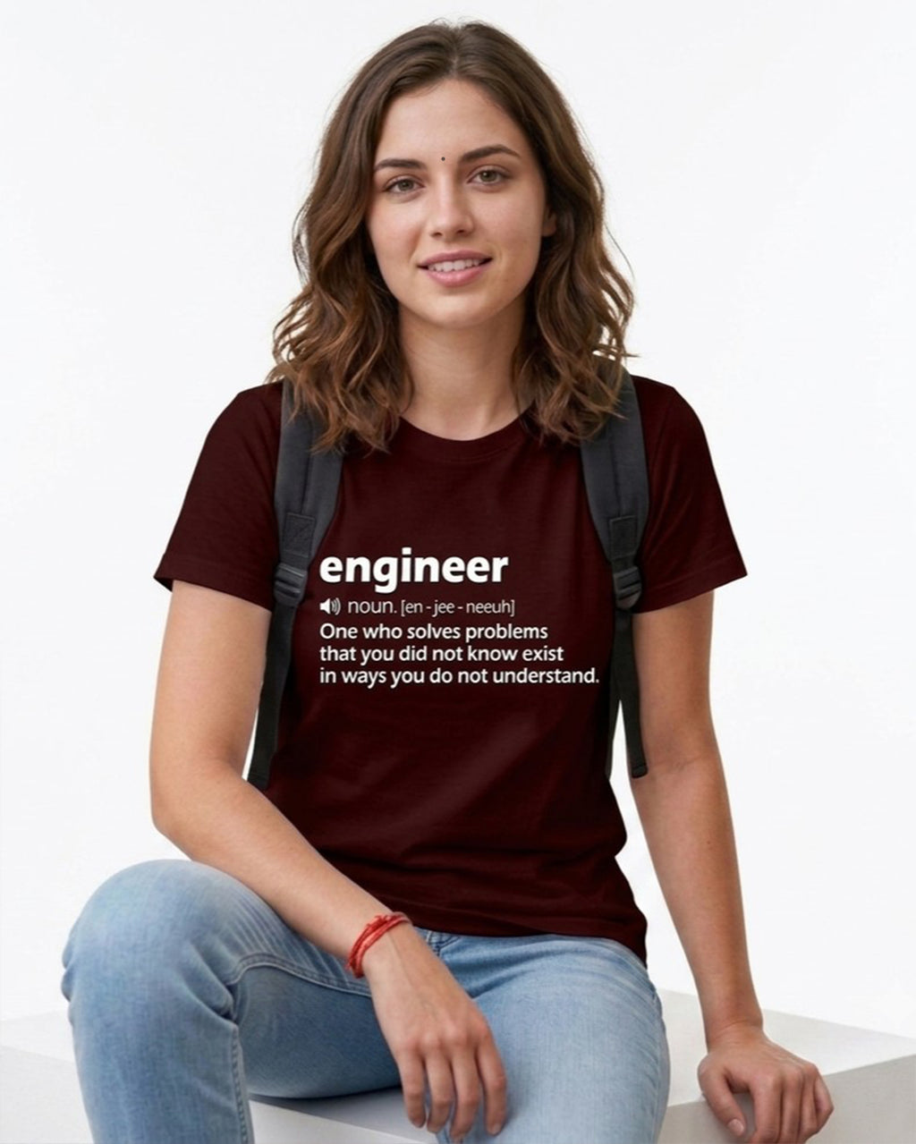 08 Engineer Noun | Men and Women Engineering | Printed T Shirt