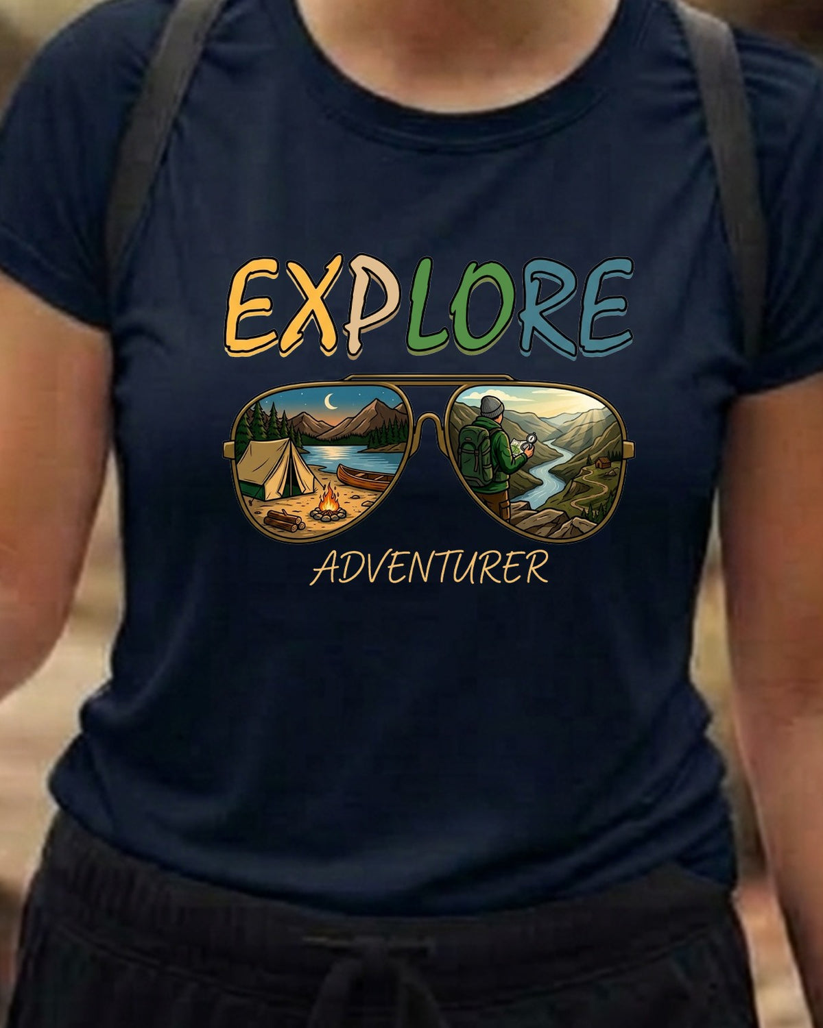 05 Explore Adventurer | Trekking Printed T Shirt