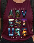 02 Adventure Begins | Trekking Printed T Shirt