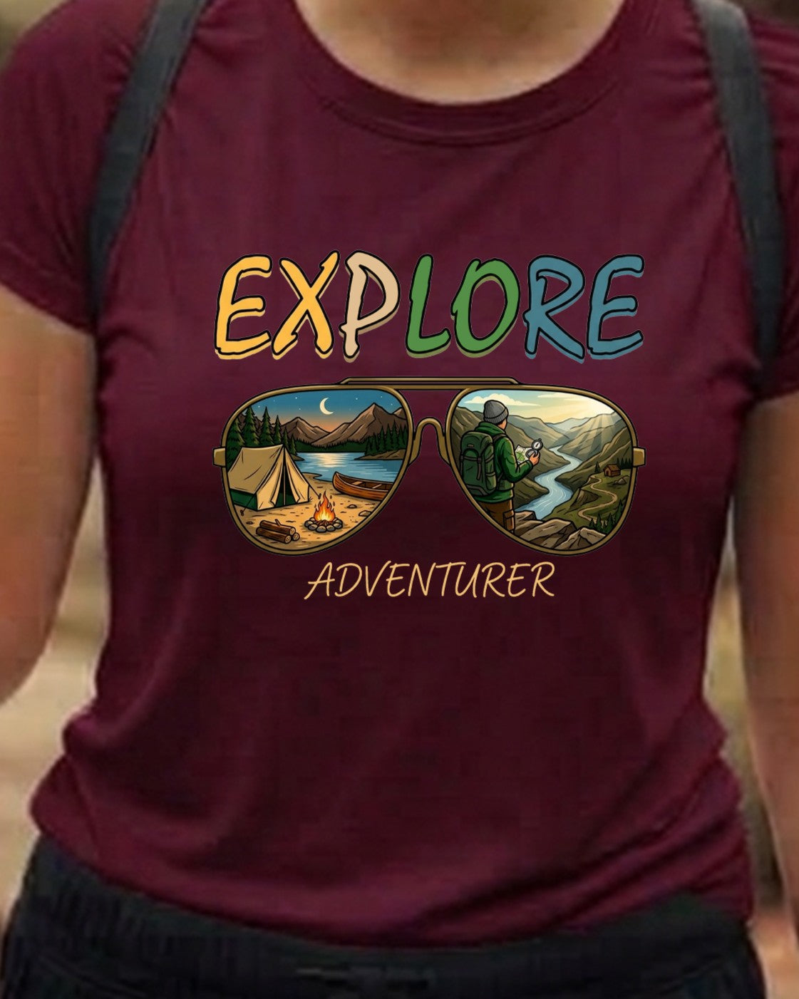 05 Explore Adventurer | Trekking Printed T Shirt
