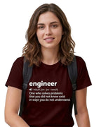 08 Engineer Noun | Men and Women Engineering | Printed T Shirt