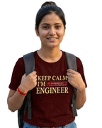 18 Keep Calm I'm Almost Engineer | Men and Women Engineering | Printed T Shirt