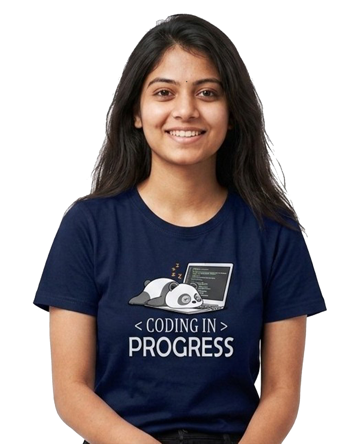 02 Coding in Progress | Men and women Engineering | Printed T shirt