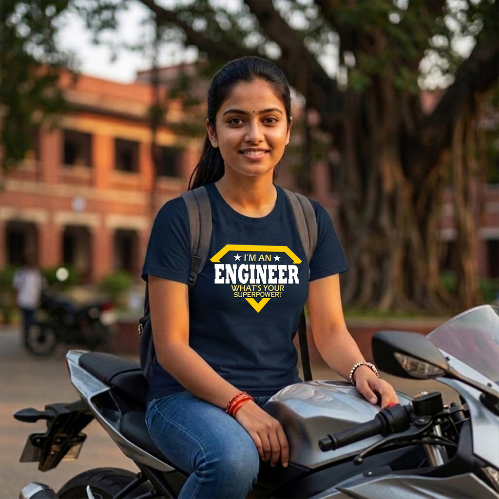 27 What's Your Superpower | Men and Women Engineering | Printed T Shirt