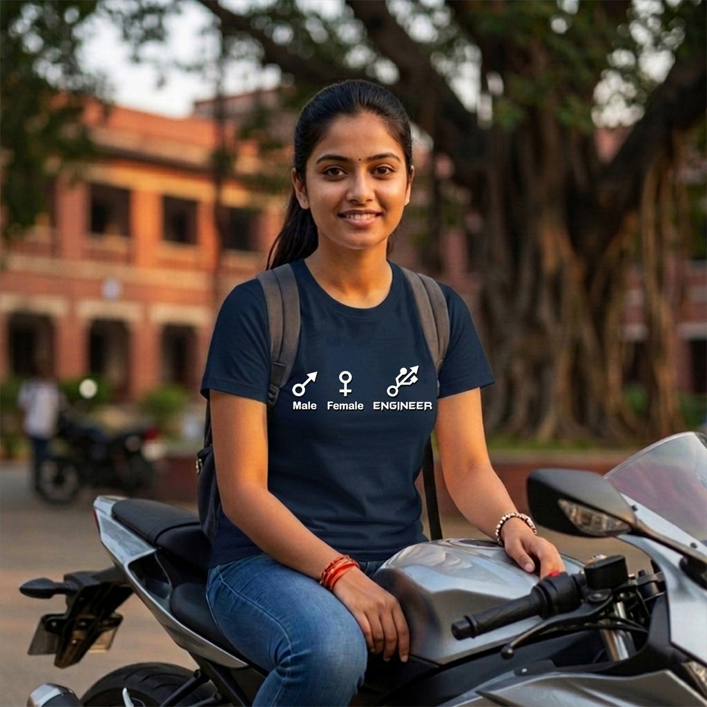 20 Male Female Engineer | Men and Women Engineering | Printed T Shirt