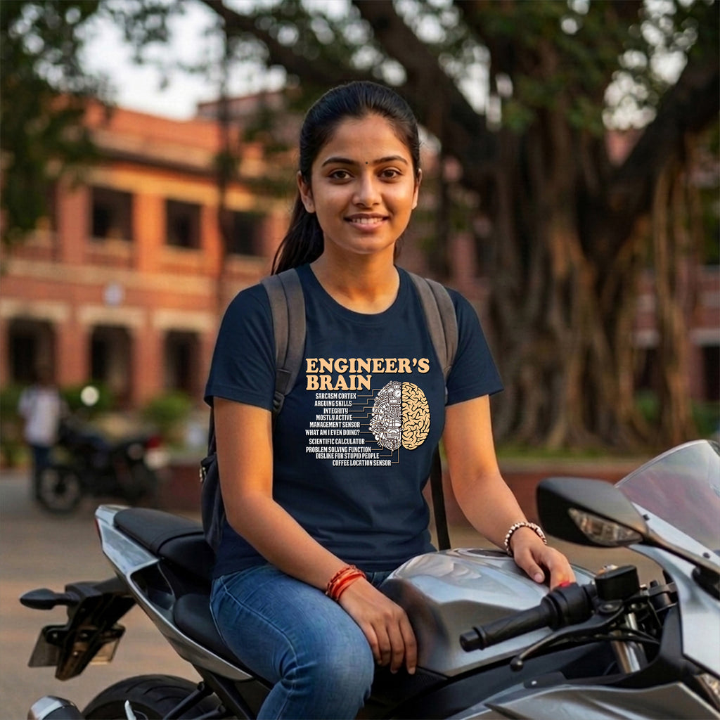 09 Engineer's Brain | Men and Women Engineering | Printed T Shirt