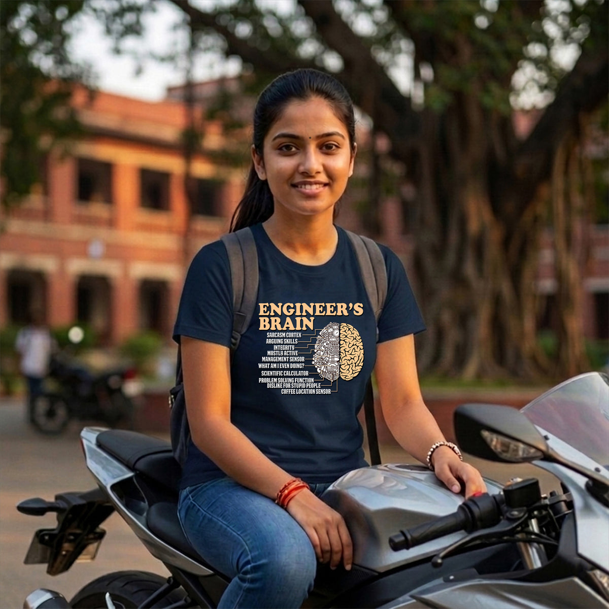 09 Engineer's Brain | Men and Women Engineering | Printed T Shirt