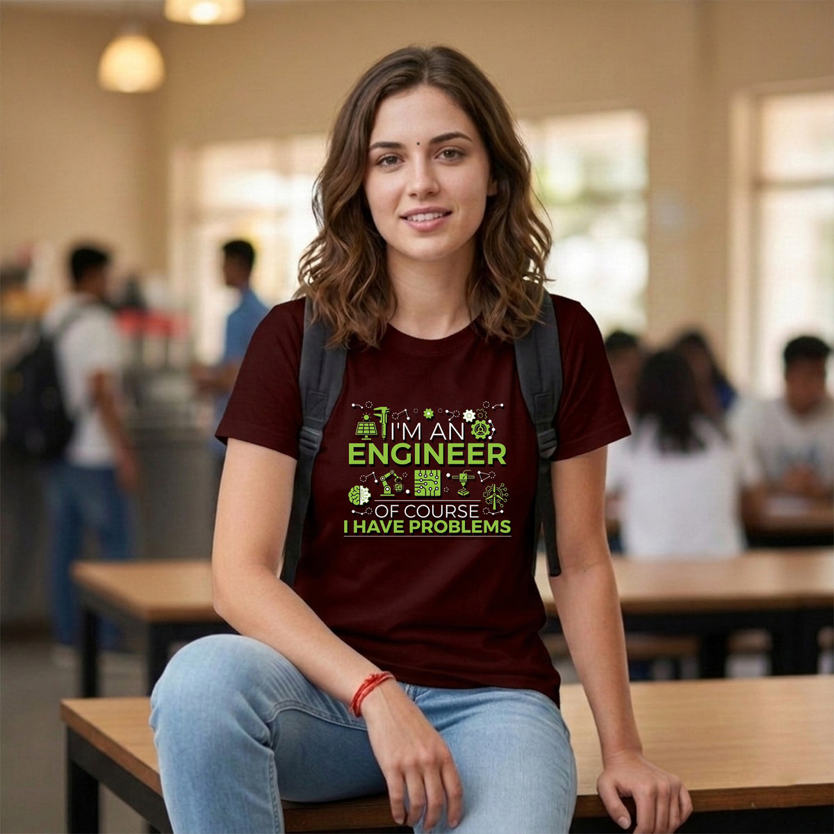 07 Of course I Have Problems | Men and women Engineering | Printed T Shirt