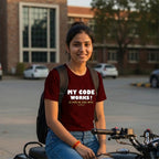 22 My Code Works I Have No Idea Why | Men and Women Engineering | Printed T Shirt