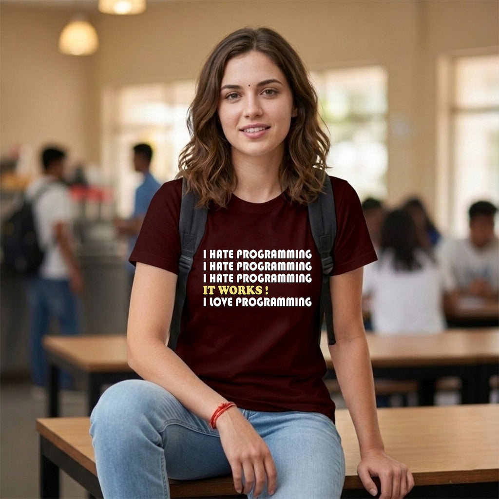 13 I Hate Programming | Men and Women Engineering | Printed T Shirt