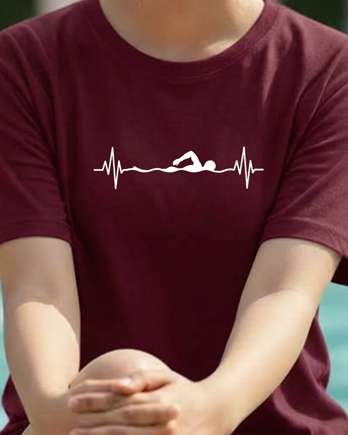 13 Heartbeat | Swimming Printed T Shirt