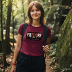 07 Never Stop Exploring | Trekking Printed T Shirt