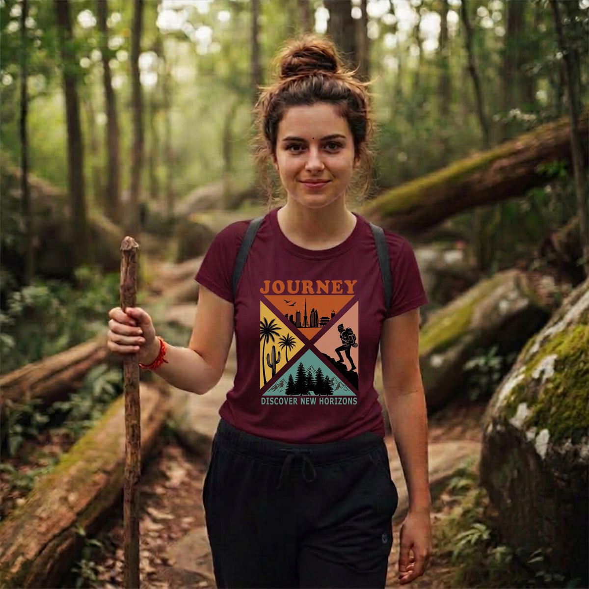 13 Discover New Horizons | Trekking Printed T Shirts