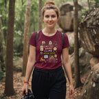 09 Girls just wanna climb mountains | Trekking Printed T Shirts