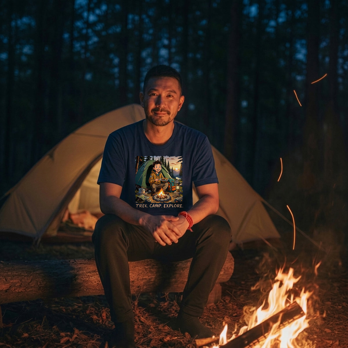 27 Trek Camp Explore | Trekking Printed T Shirt