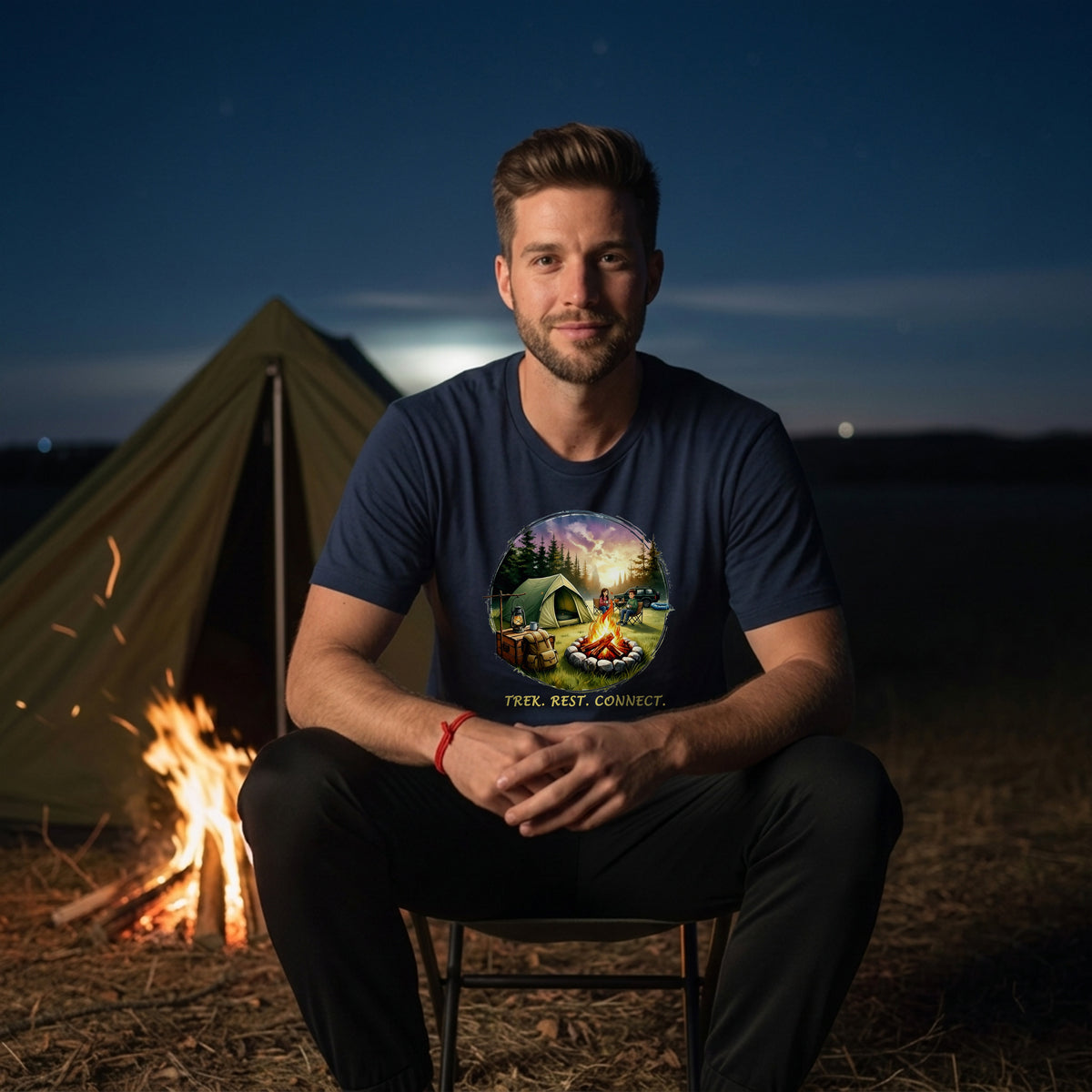 28 Trek Rest Connect | Trekking Printed T Shirt