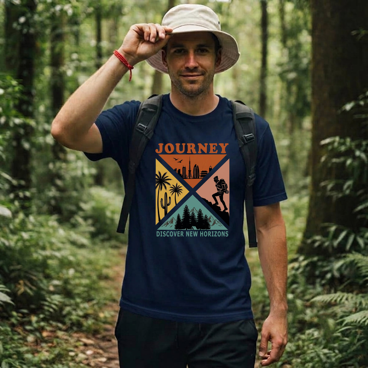 13 Discover New Horizons | Trekking Printed T Shirts