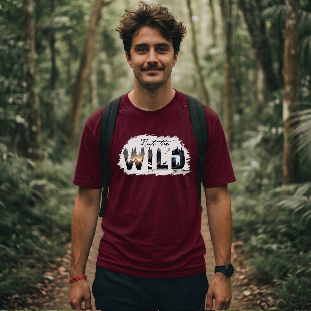 12 Into the Wild | Color | Trekking Printed T Shirt
