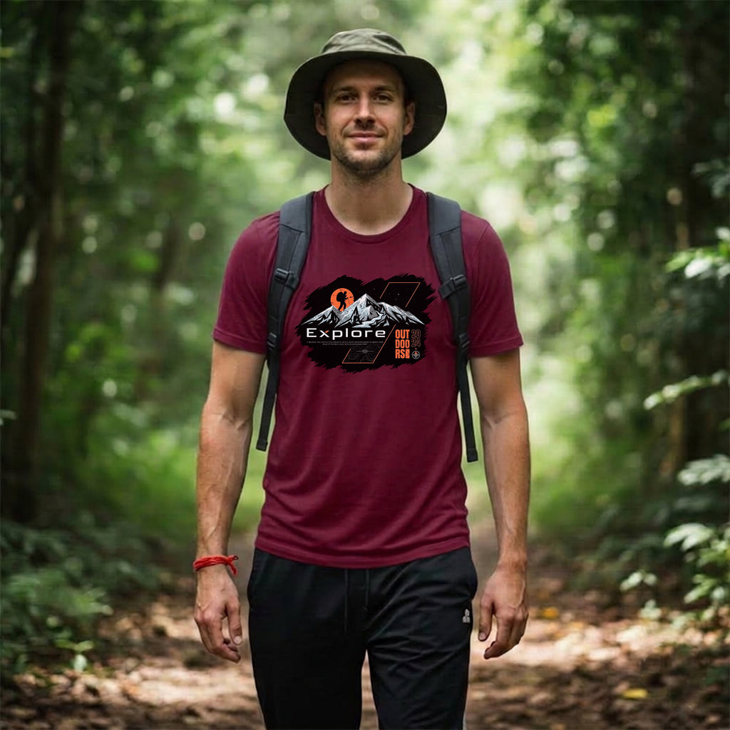 08 Explore Outdoors | Trekking Printed T Shirts