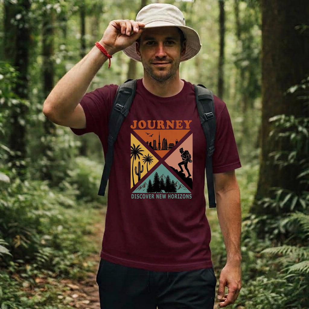 13 Discover New Horizons | Trekking Printed T Shirts