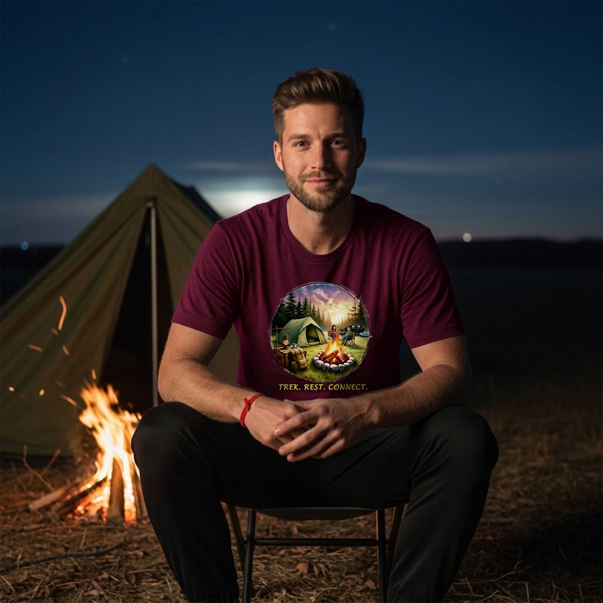 28 Trek Rest Connect | Trekking Printed T Shirt