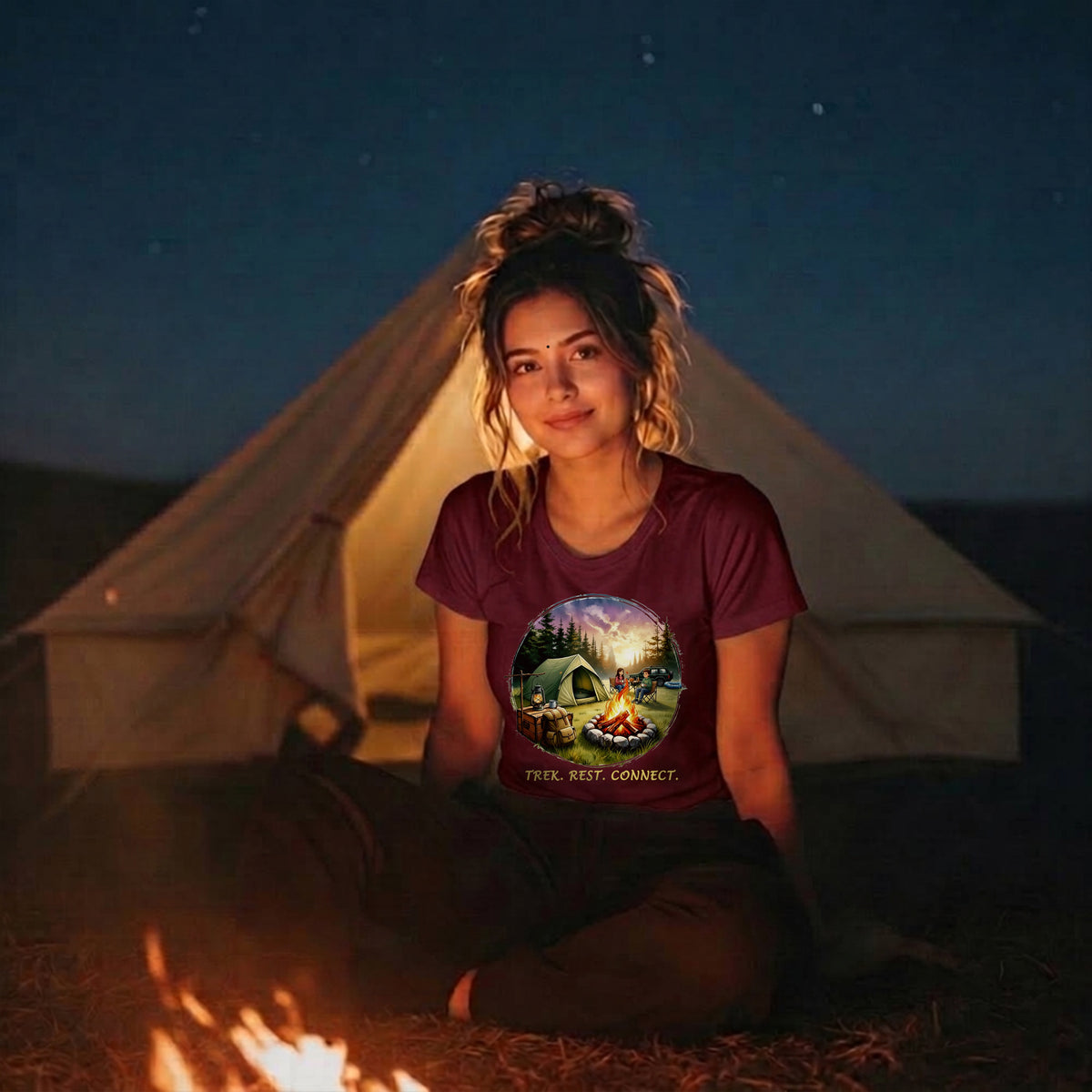 28 Trek Rest Connect | Trekking Printed T Shirt