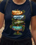14 Let the Adventure Begin | Trekking Printed T Shirt
