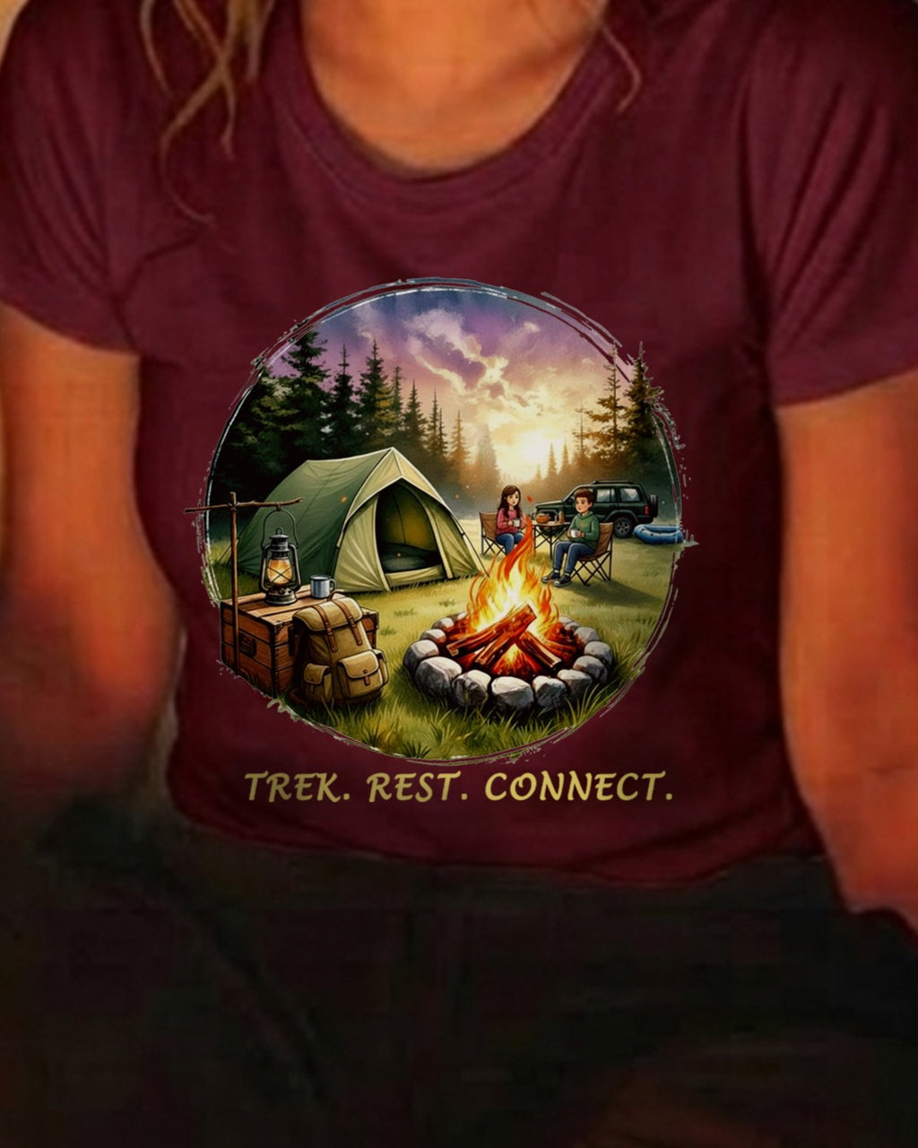 28 Trek Rest Connect | Trekking Printed T Shirt