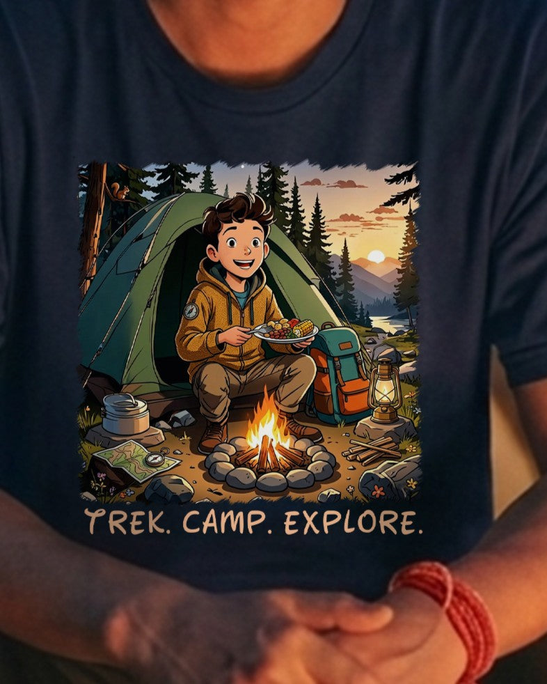 27 Trek Camp Explore | Trekking Printed T Shirt