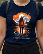 18 Wandering in nature | Trekking Printed T Shirt