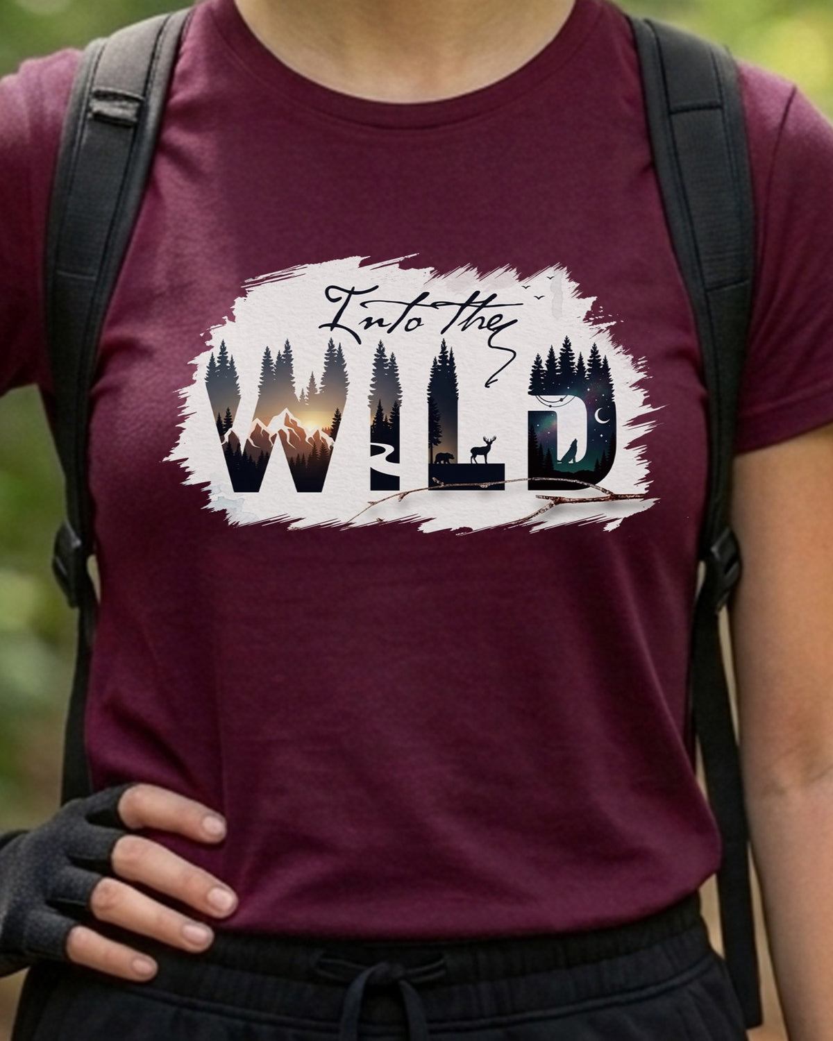 12 Into the Wild | Color | Trekking Printed T Shirt