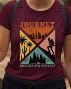 13 Discover New Horizons | Trekking Printed T Shirts