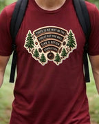 16 There is no WiFi in the forest | Trekking Printed T Shirt