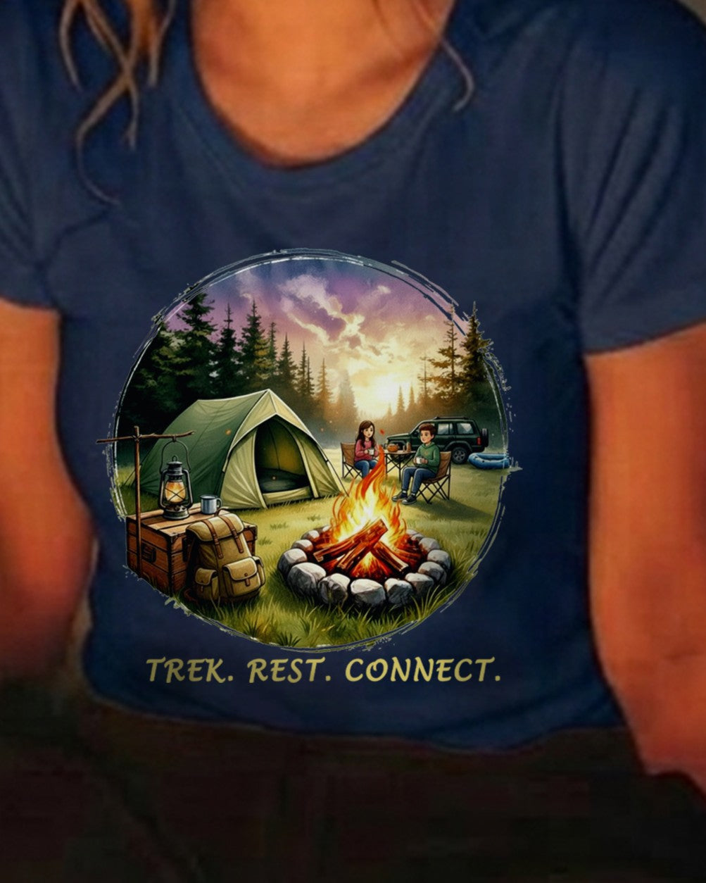 28 Trek Rest Connect | Trekking Printed T Shirt