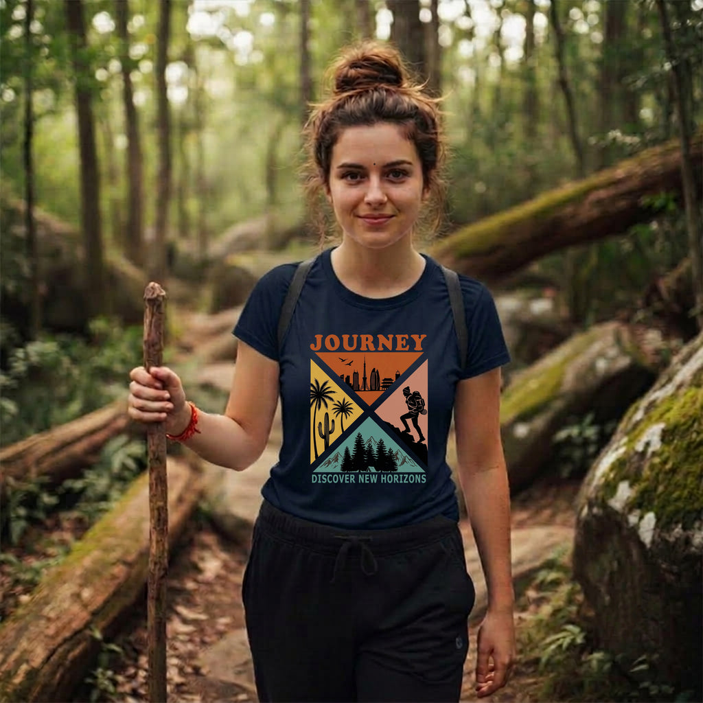 13 Discover New Horizons | Trekking Printed T Shirts
