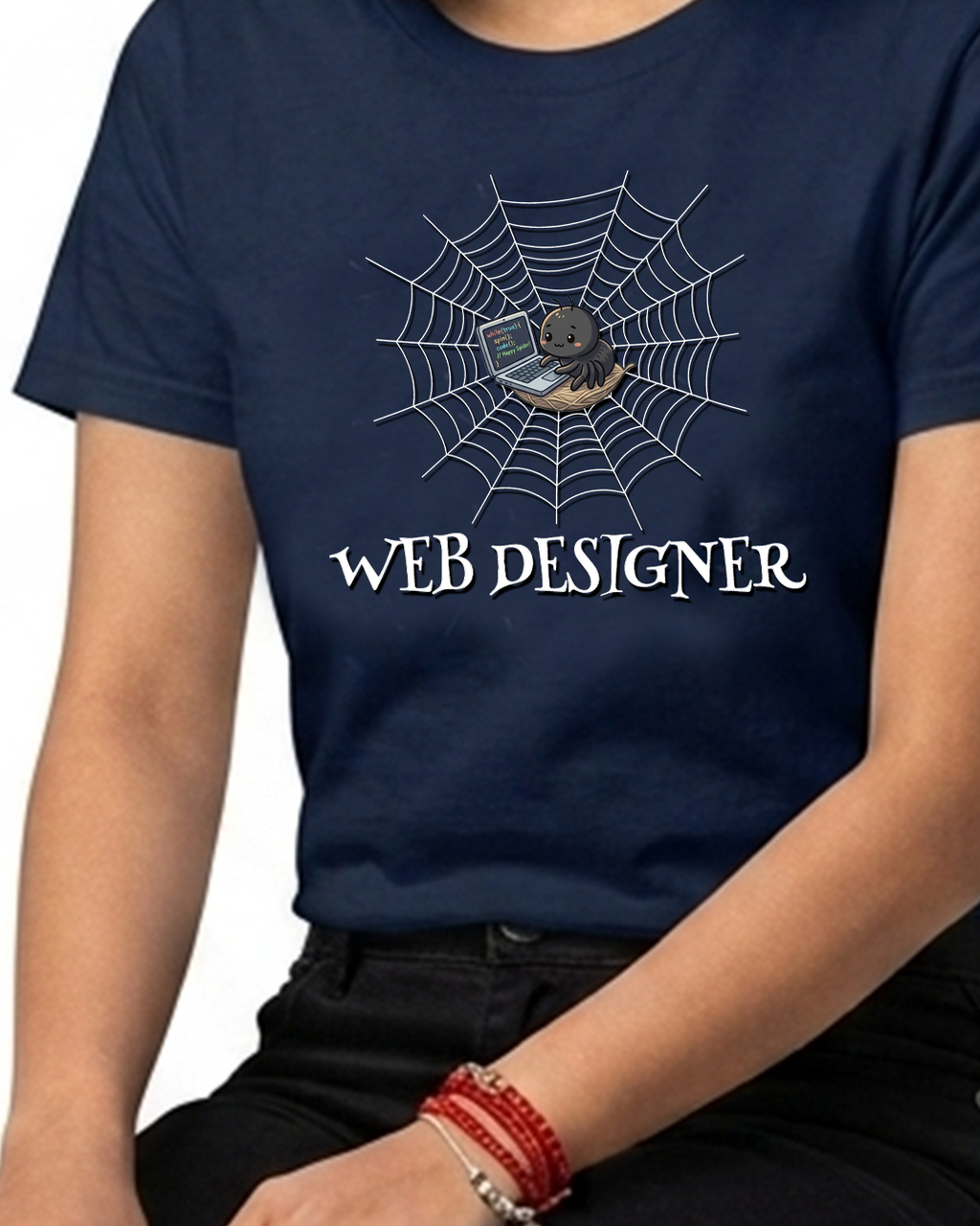 26 Web Designer Spider | Men and Women Engineering | Printed T Shirt