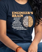 09 Engineer's Brain | Men and Women Engineering | Printed T Shirt